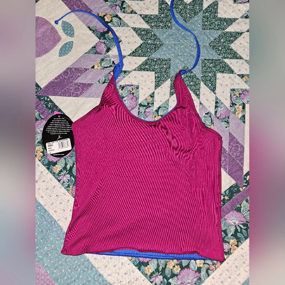 NWT Capezio Reversible Halter Top Size Large